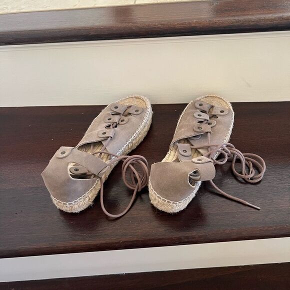 Lace Up Gladiator Platform Espadrille Sandals - Soludos - Picture 2 of 6